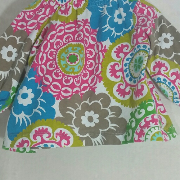 Carter's Floral Print Bow Long Sleeve Top - Picture 8 of 8